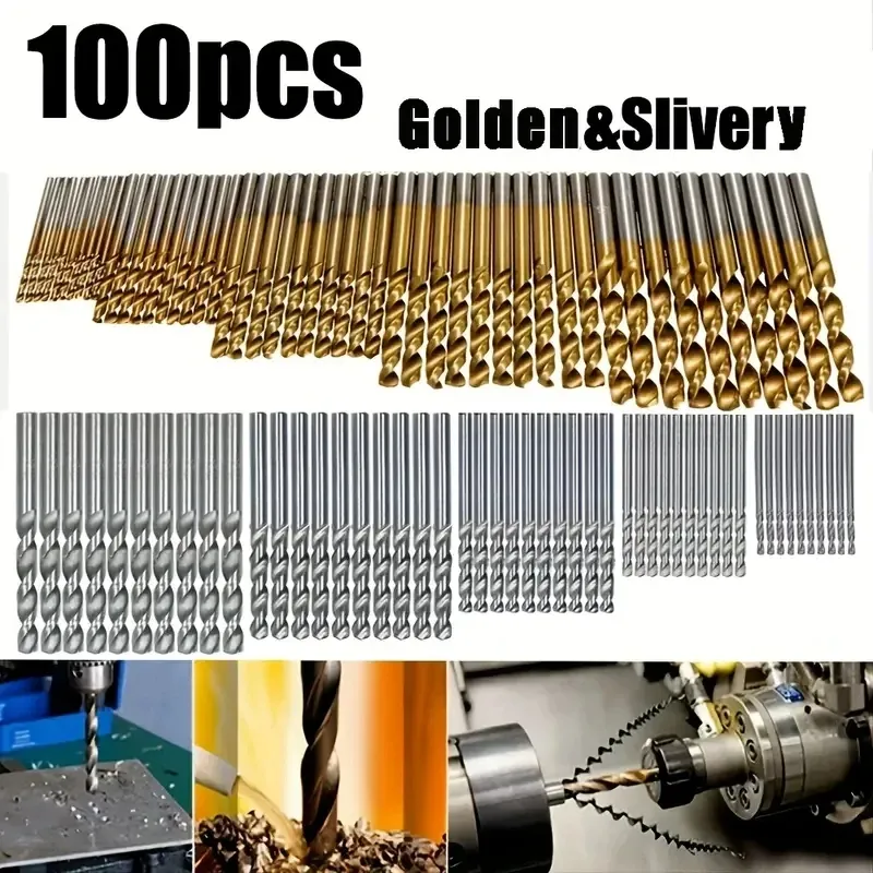 Twist Drill Bits with Titanium Coating