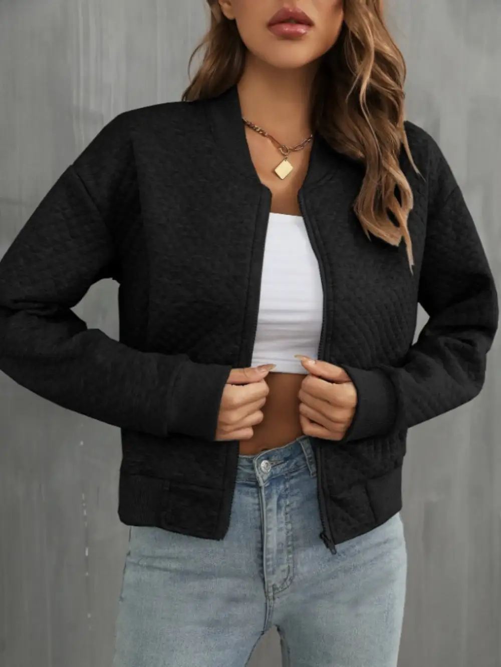 Refined Zip-Up Jacket