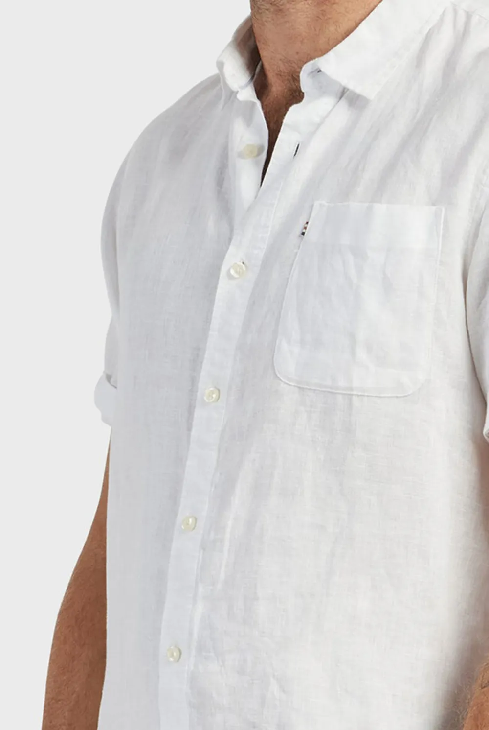 Breathable Linen Blend Short Sleeve Button Up Shirt