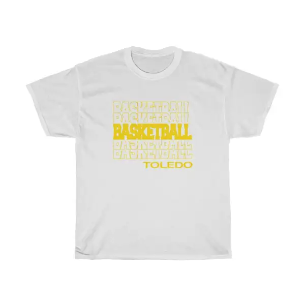 Basketball Toledo in Modern Stacked Lettering