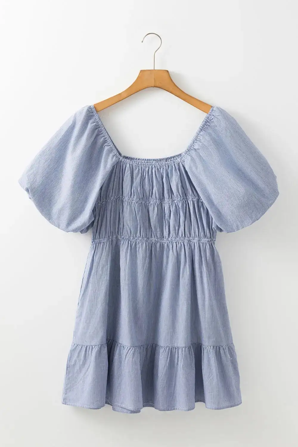 Soft Striped A-Line Dress