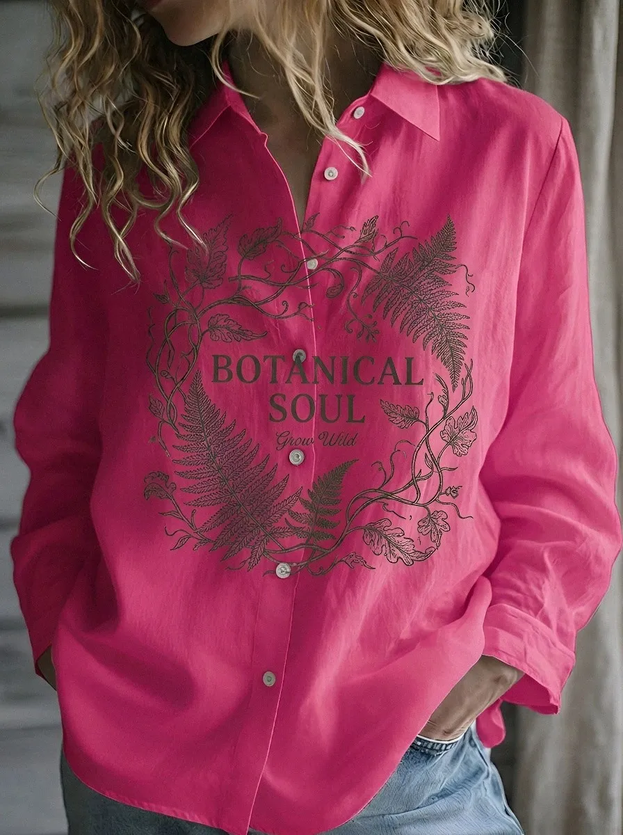 Botanical Soul Fern Casual Shirt Classic