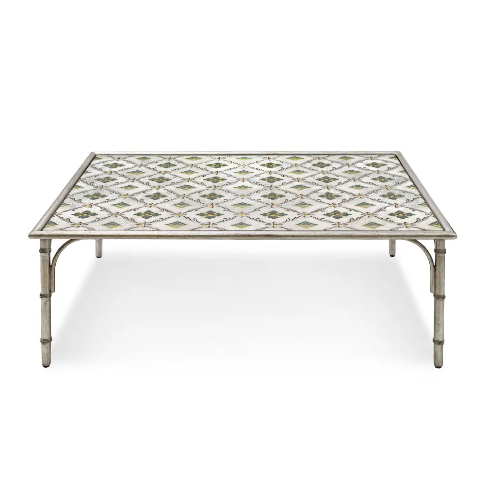 Bamboo Metal Coffee Table
