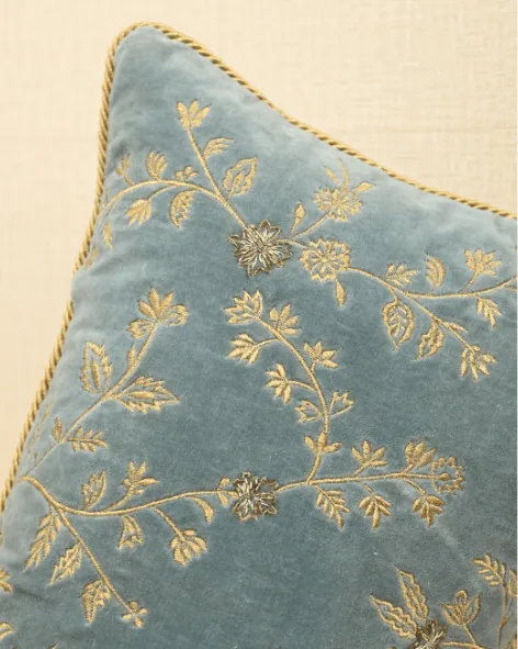 Artisan Detail Velvet Decorative Cushion Cover