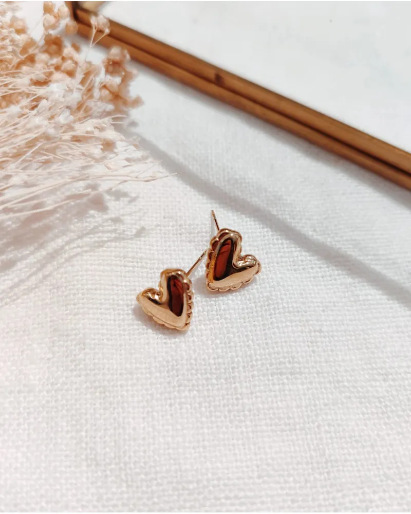 Mini Heart Stud Earrings