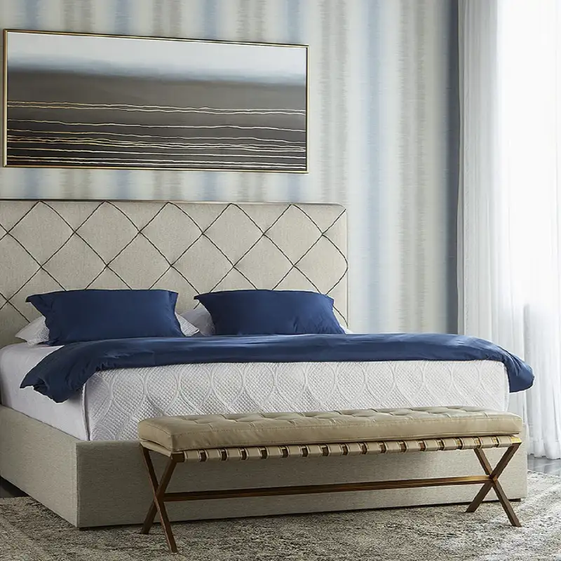 Button-Tufted Tufted Leather Accent Bench