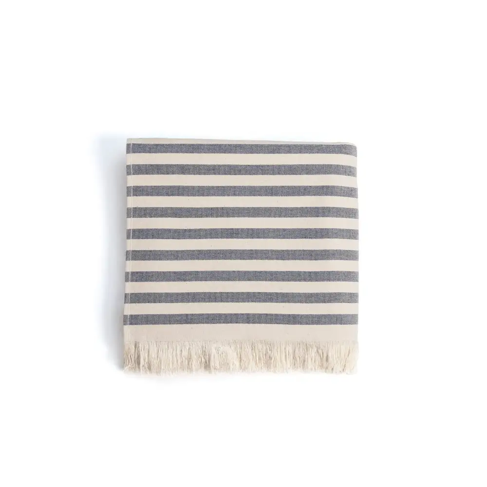 Striped Cotton Oversized Towel