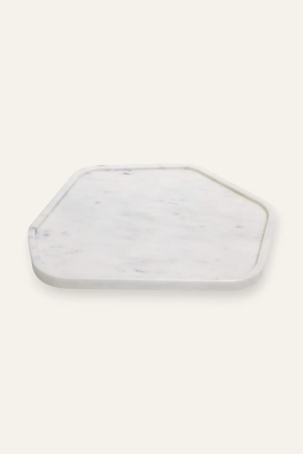 Geometric Marble Serving Platter
