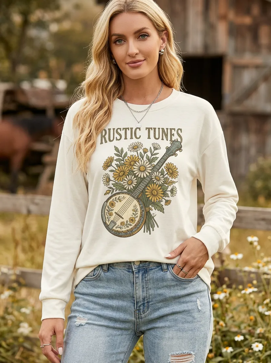 Country Music Long-Sleeve Shirt
