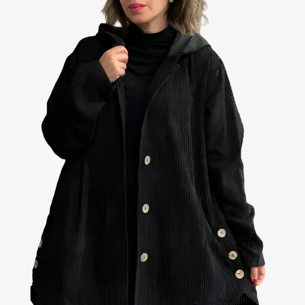 Velvet Hooded Jacket