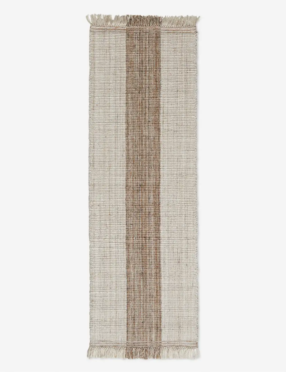 Fresh Indoor Outdoor Performance Striped Fringed Textured Handwoven Synthetic Fiber Area Rug