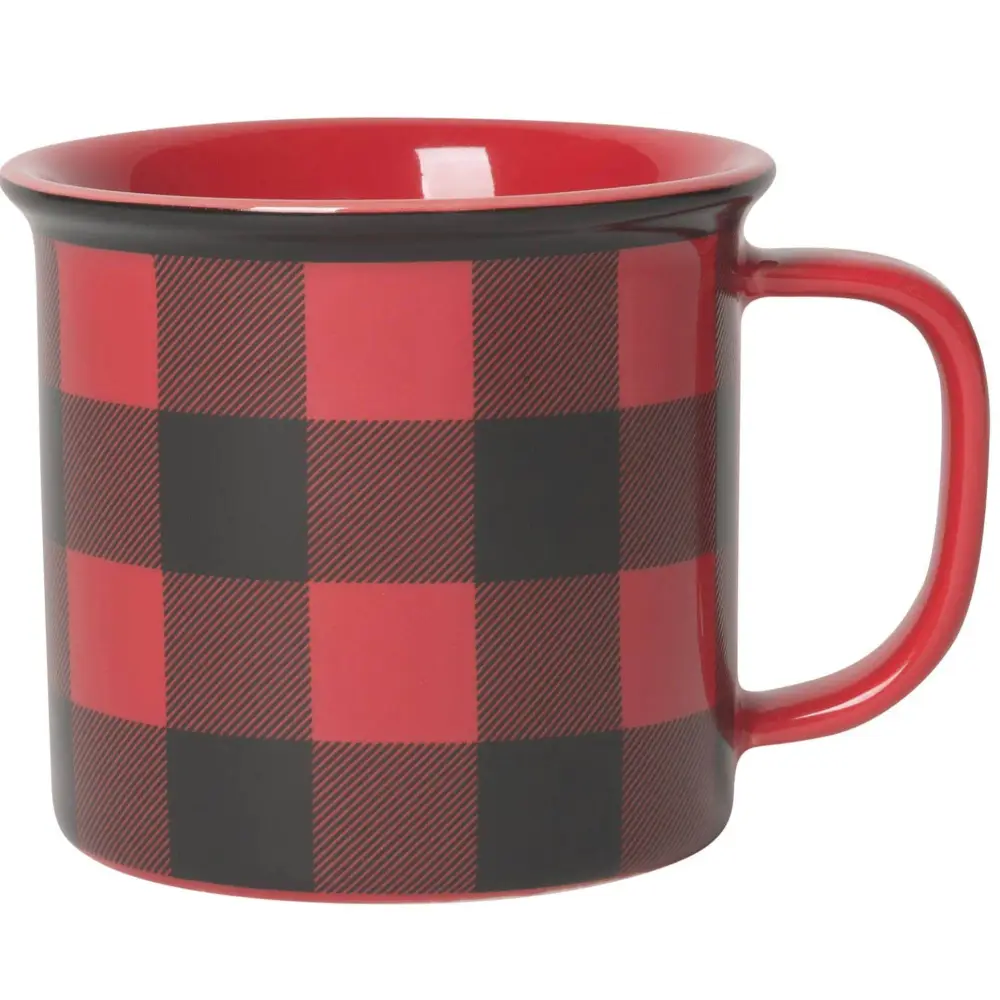 Buffalo Check Stoneware Mug