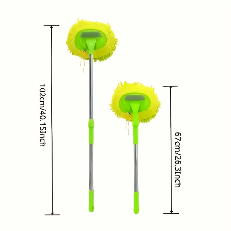 63-Inch Stainless Steel Long Handle Car Wash Mop