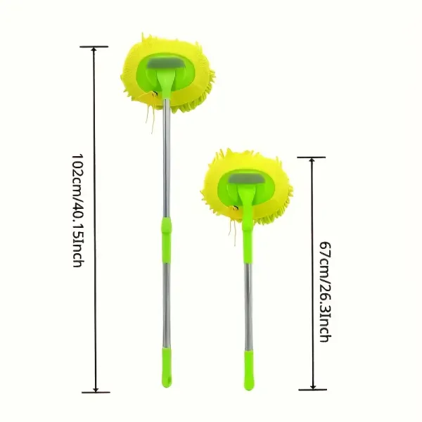 63-Inch Stainless Steel Long Handle Car Wash Mop