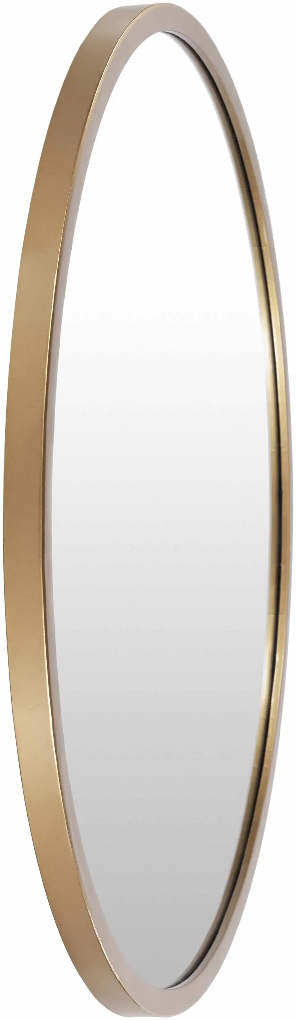 Contemporary Round Iron Frame Mirror