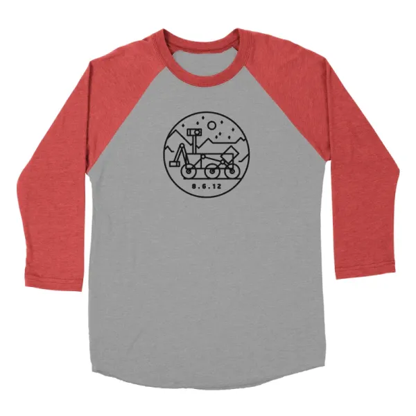 Men's Casual Minimalist Exploration Car Print Long-Sleeved T-Shirt