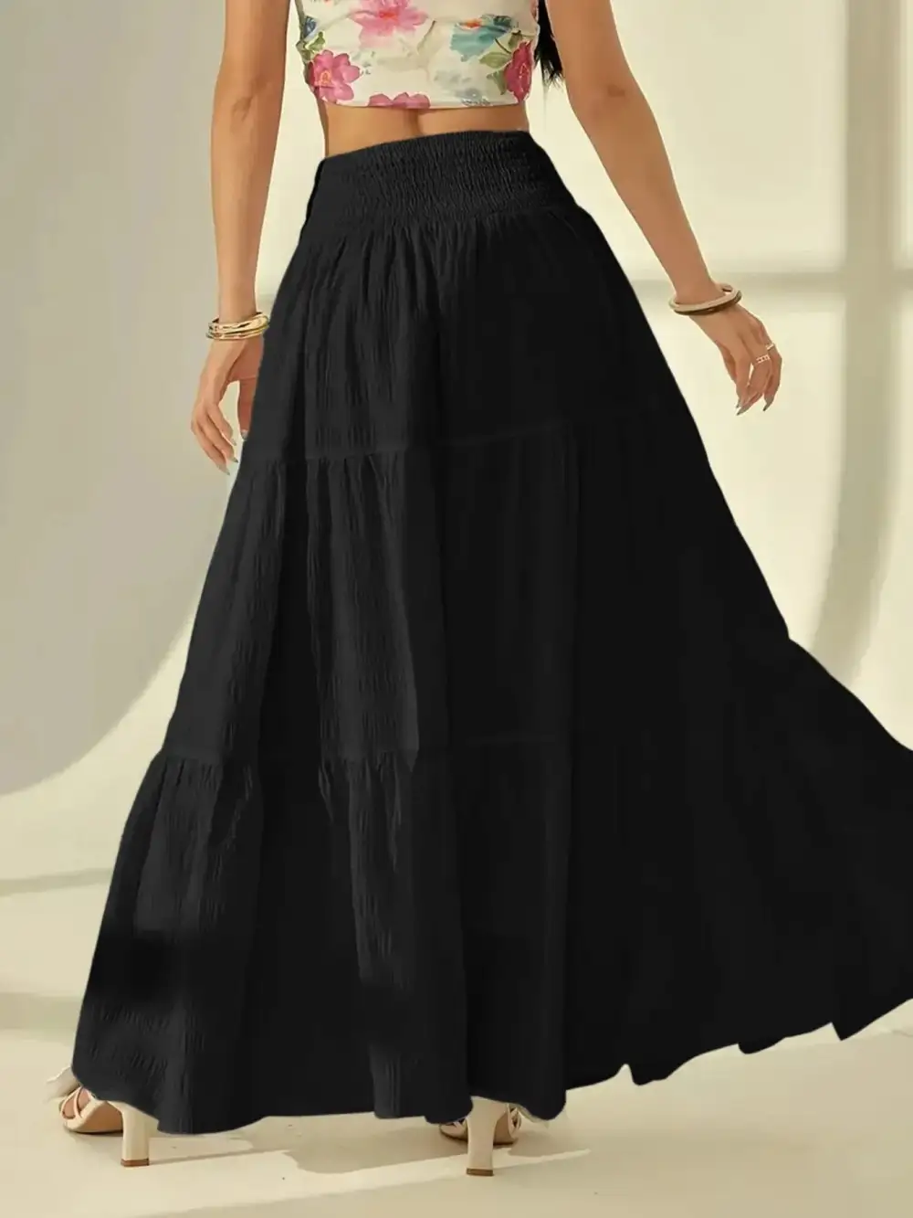 Everyday Draped Maxi Skirt