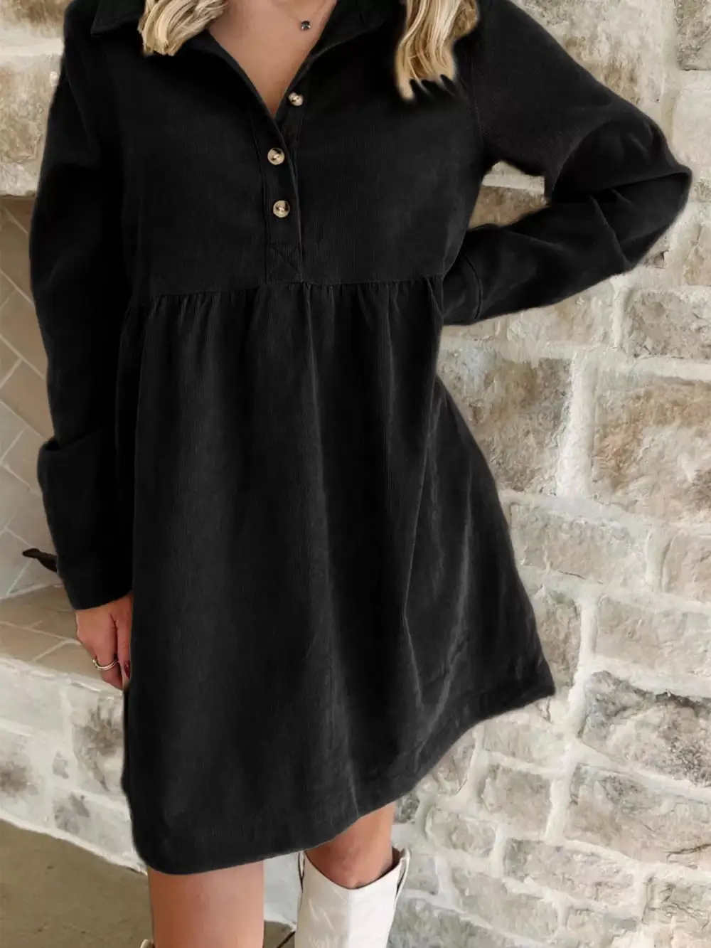 Corduroy Mini Dress