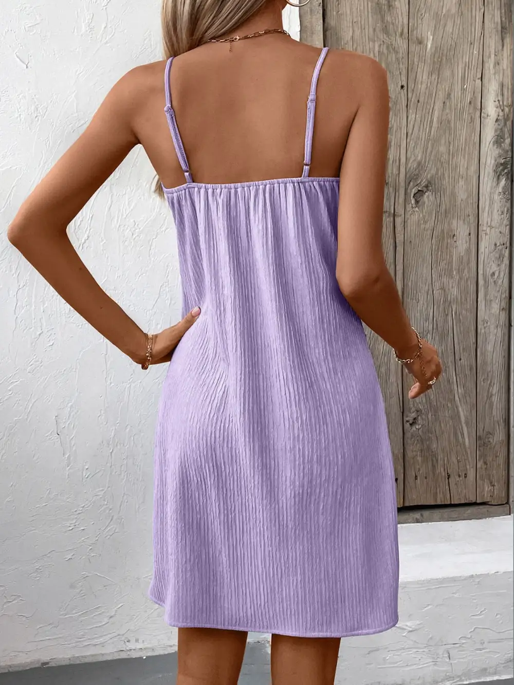 Everyday V Neck Sleeveless Casual Dress