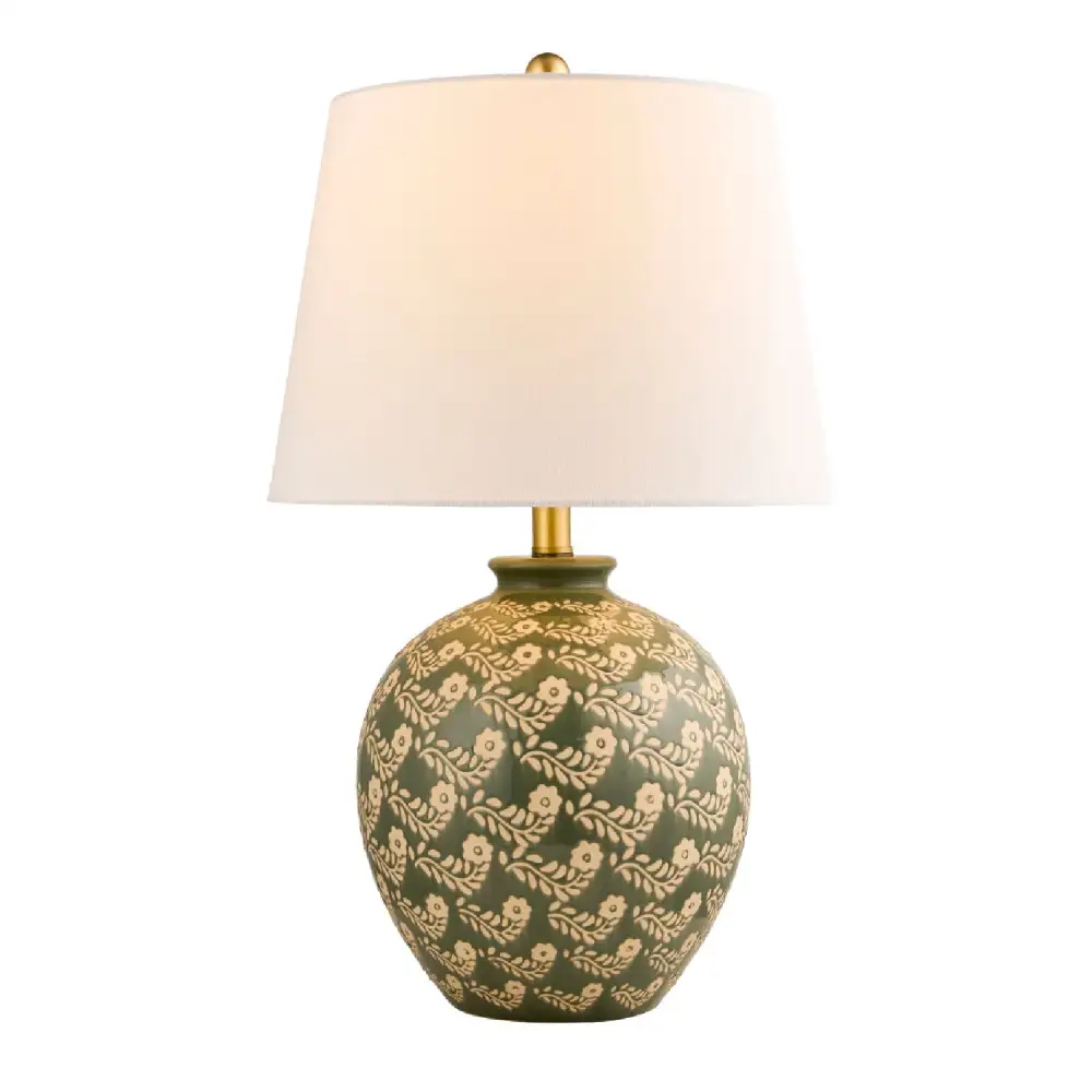 Ceramics Floral Table Lamp