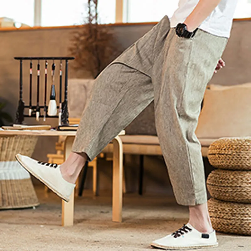 Drawstring Elastic Waist Pants