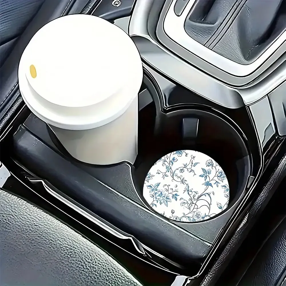 Floral Car Cup Coasters