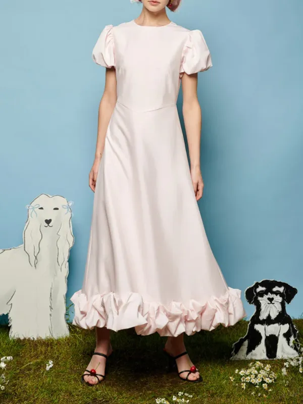 Taffeta Midi Dress