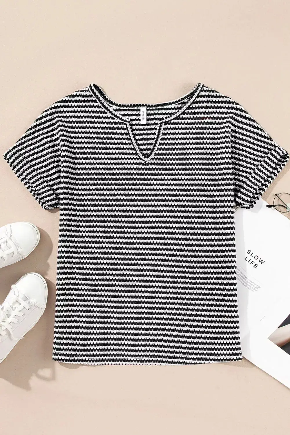 Knit Striped Blouse