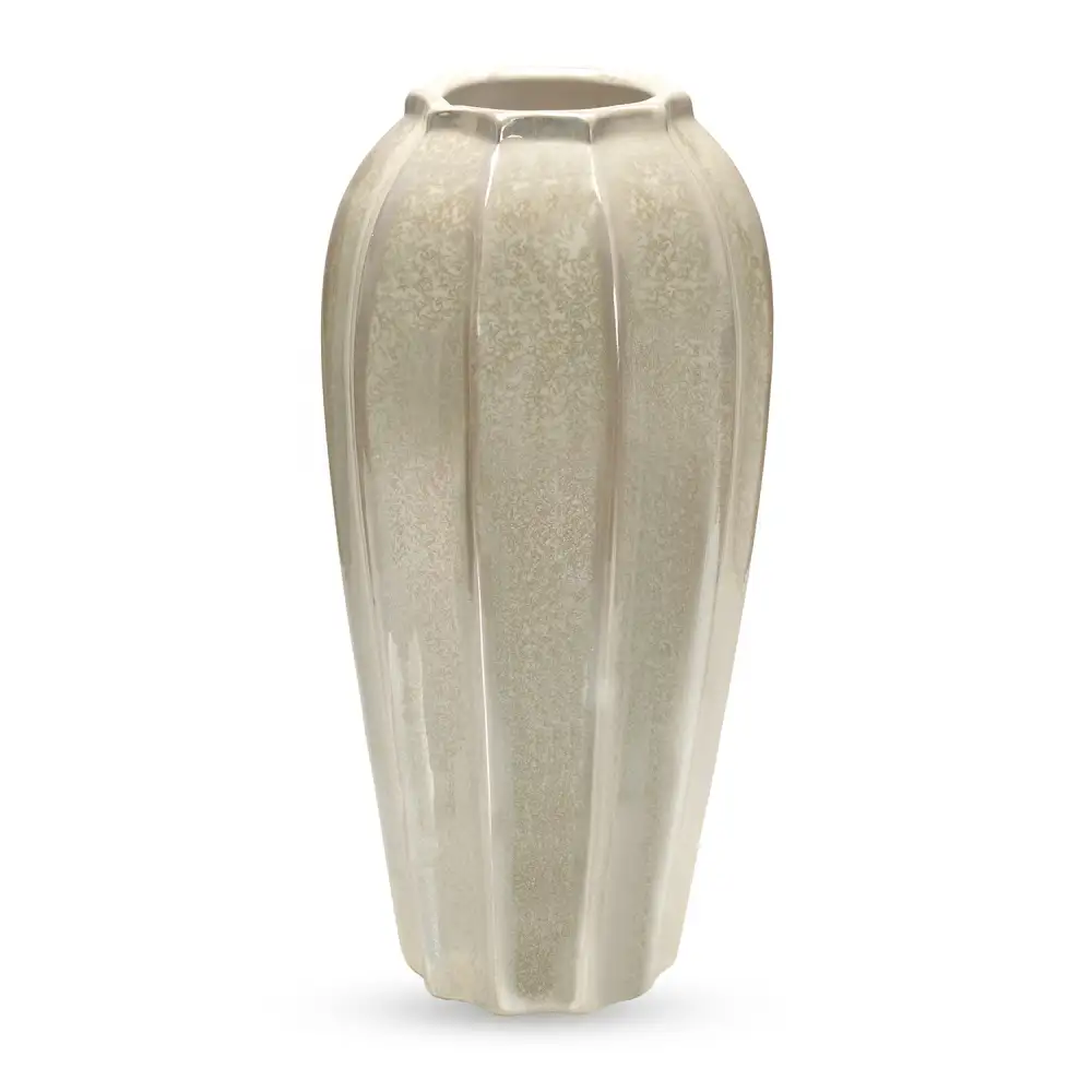Ivory Smooth Ceramic Vase