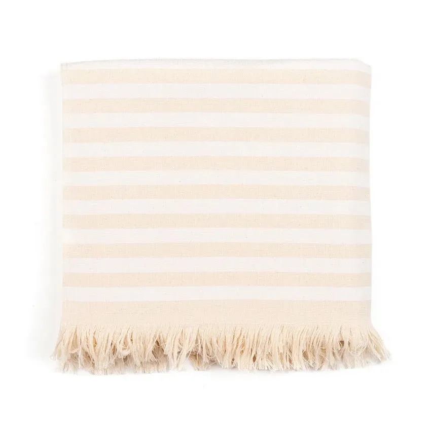 Striped Cotton Oversized Towel