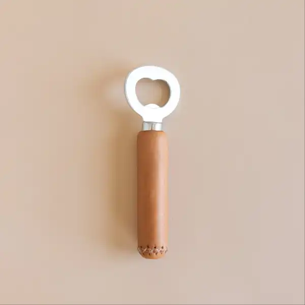 Leather Wrapped Bottle Opener