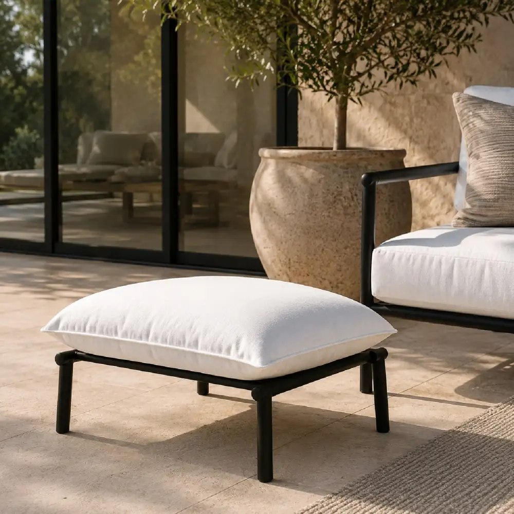 Pillowy Outdoor Ottoman