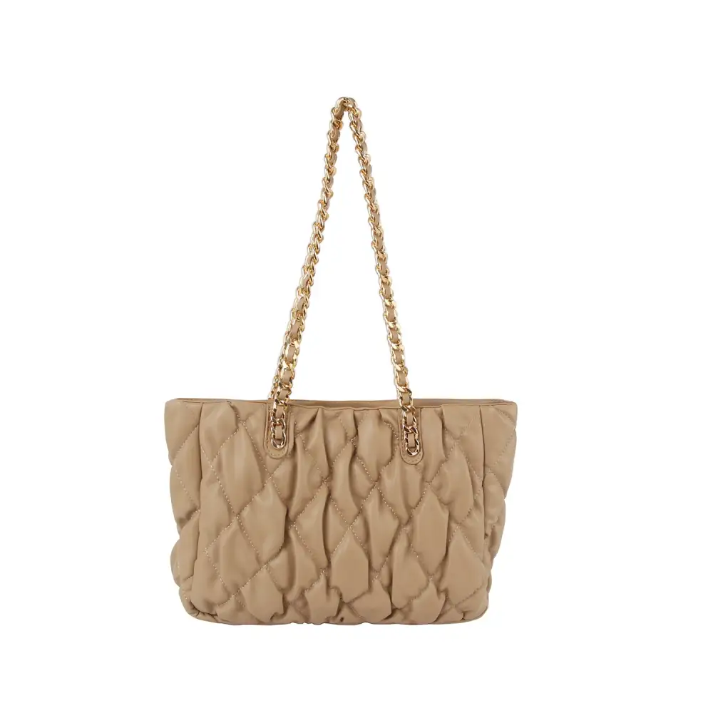 Quilted Chain Tote Bag