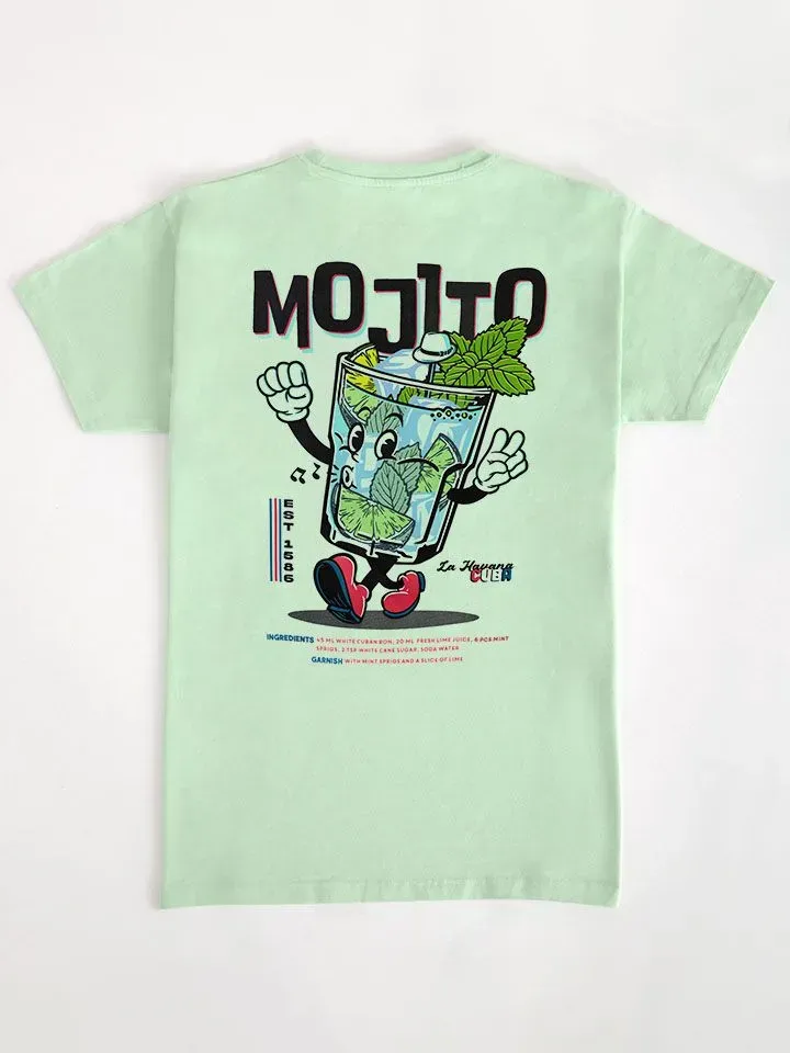 Mojito Cocktail Pattern T-Shirt