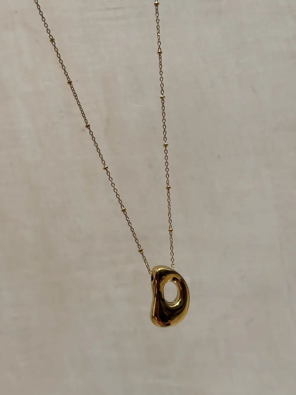 Bubble Initial Necklace