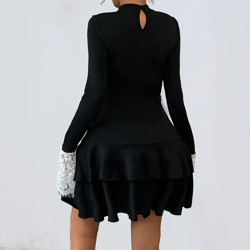 Women's Bodycon Long-Sleeve Lace Dress