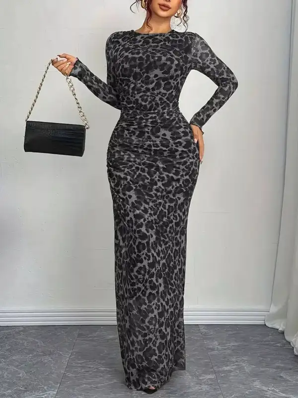 Bodycon Long Sleeve Maxi Dress