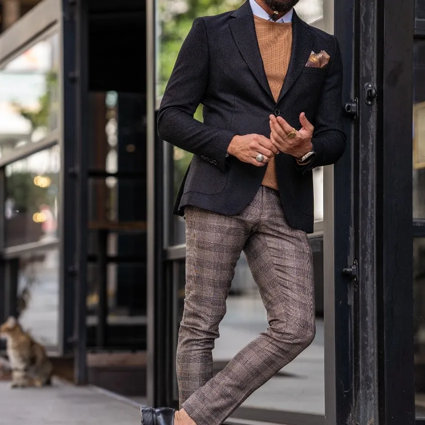 Classic Mono Collar Slim Fit Jacket