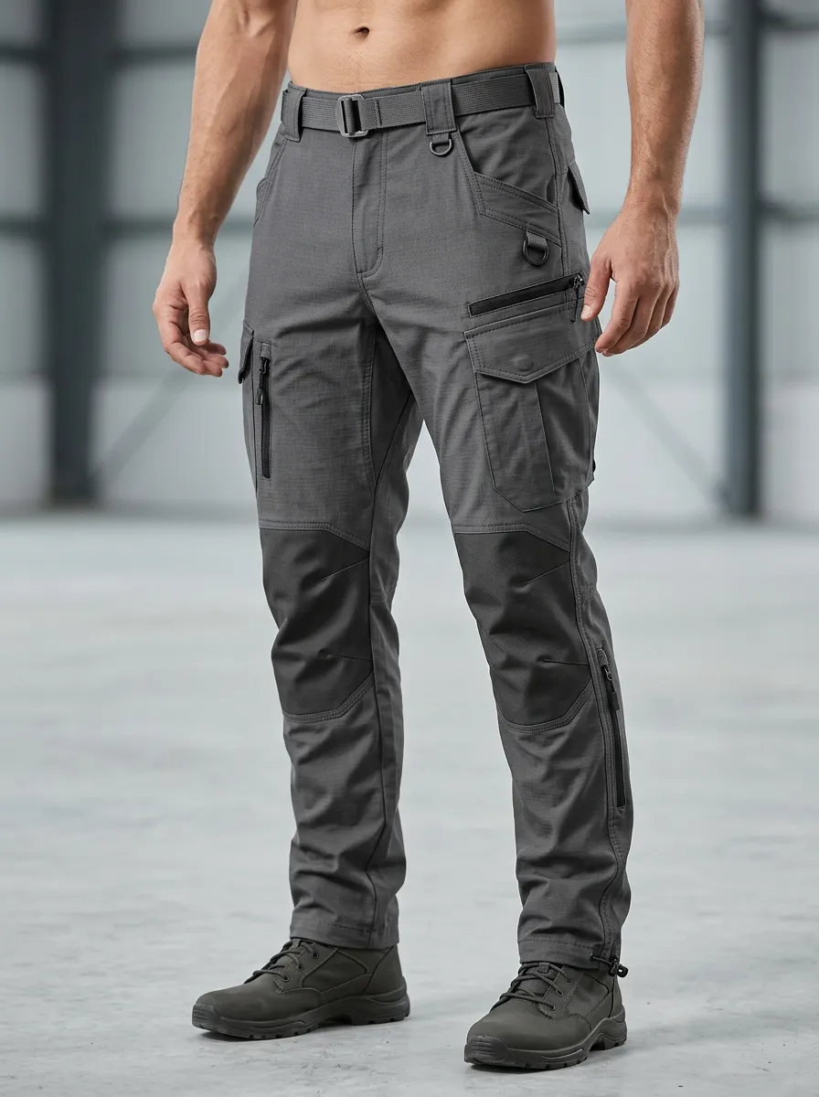 Daily Workwear Multi Pocket Outdoor Casual Look Men's Work Pants