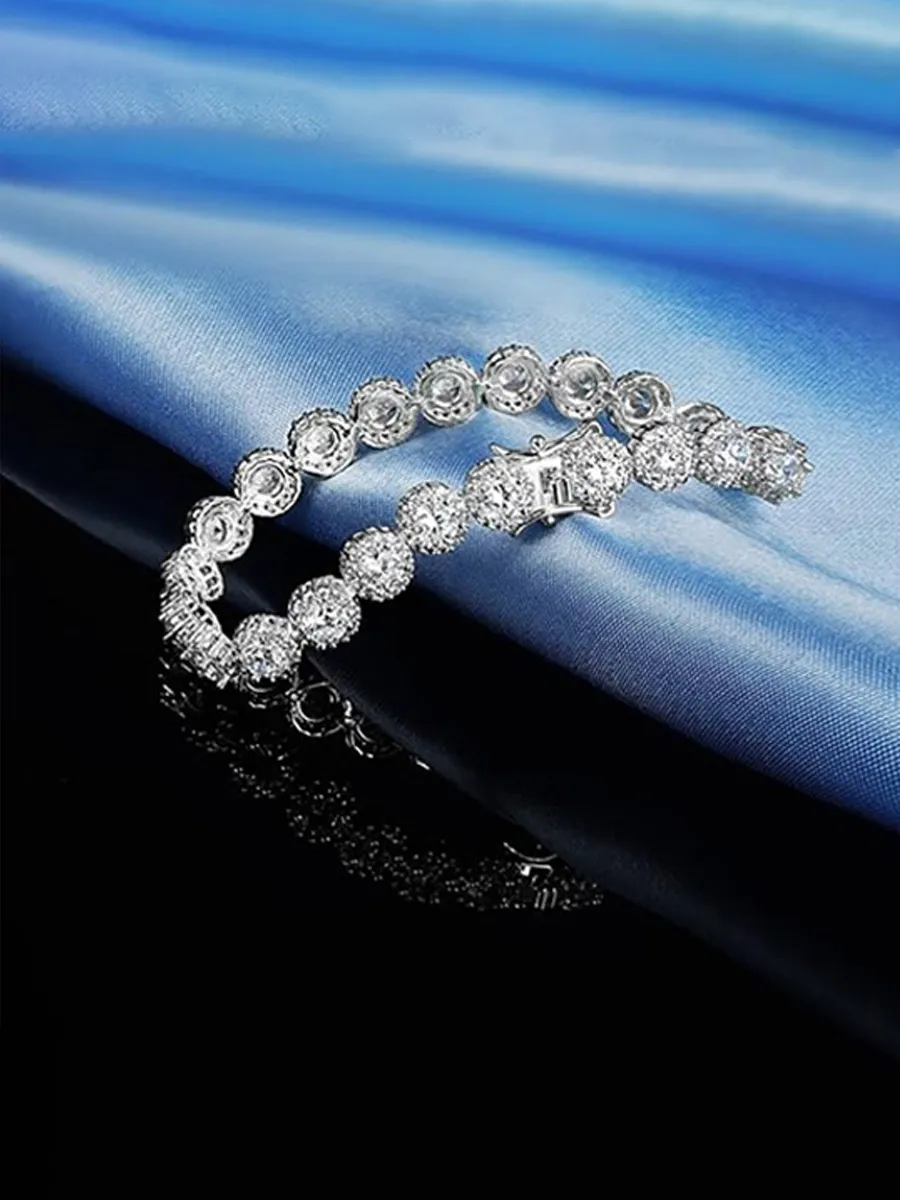 Luna Round Rhinestone Bracelet