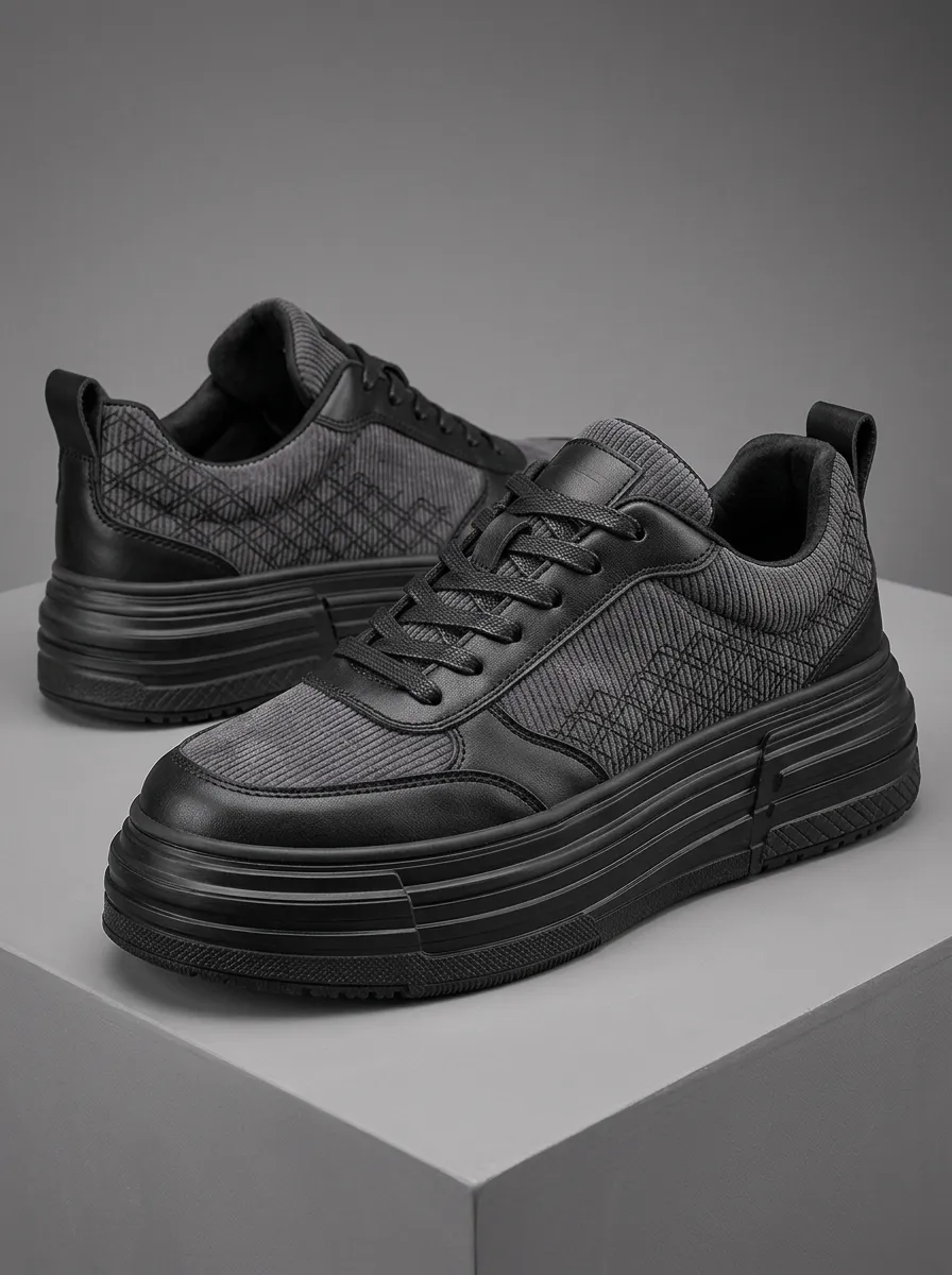 Men's Urban Casual Streetwear Geometric Pattern Printed Sneakers