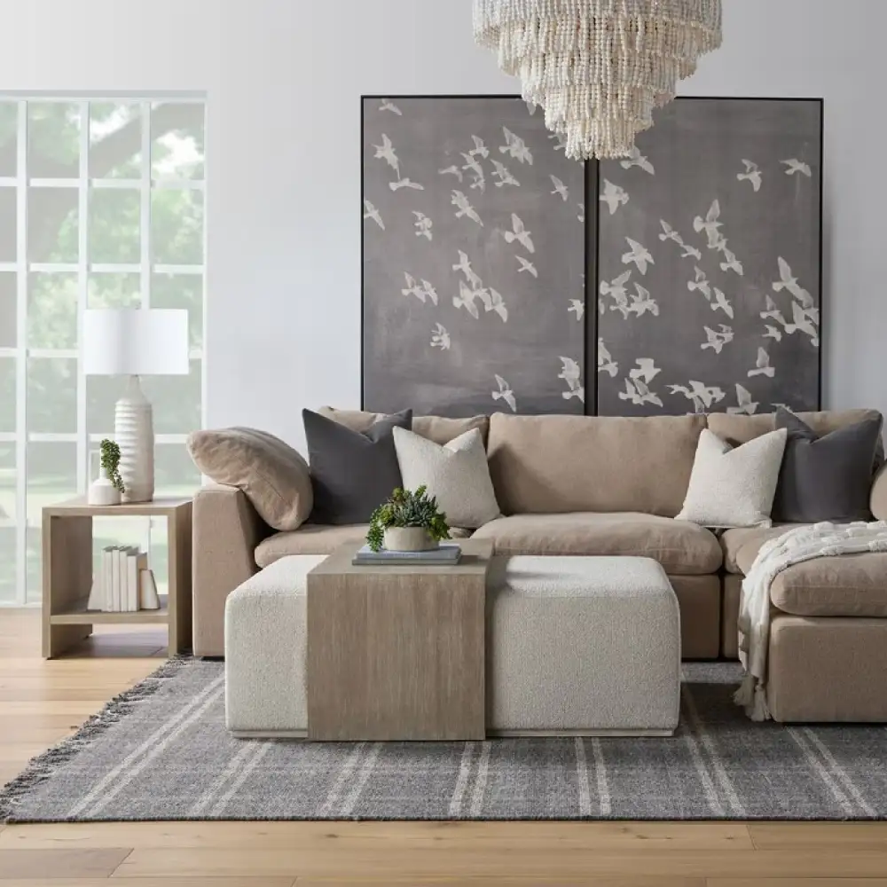 Acacia Upholstered Coffee Table
