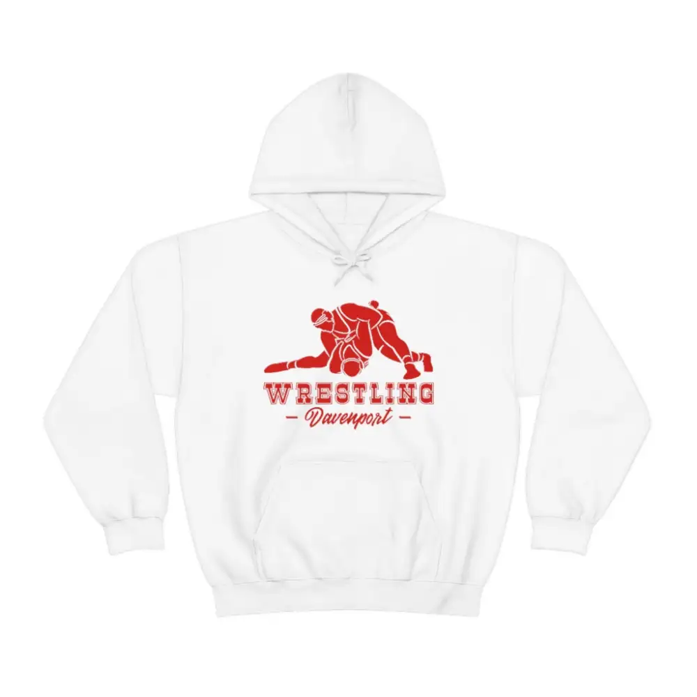 Everyday Retro Text Wrestling Graphic Pullover Hoodie