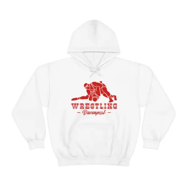 Everyday Retro Text Wrestling Graphic Pullover Hoodie