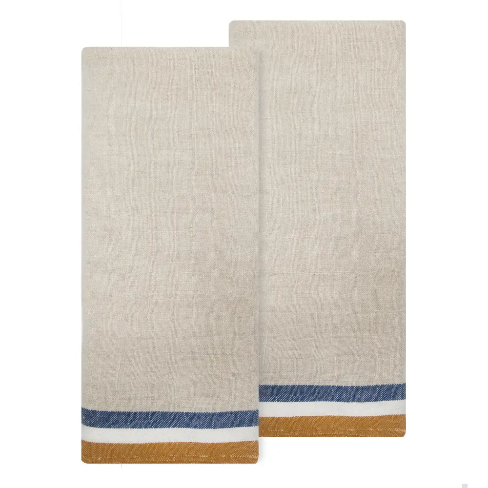 Traditional Woven Stripe Tea Towel Set
