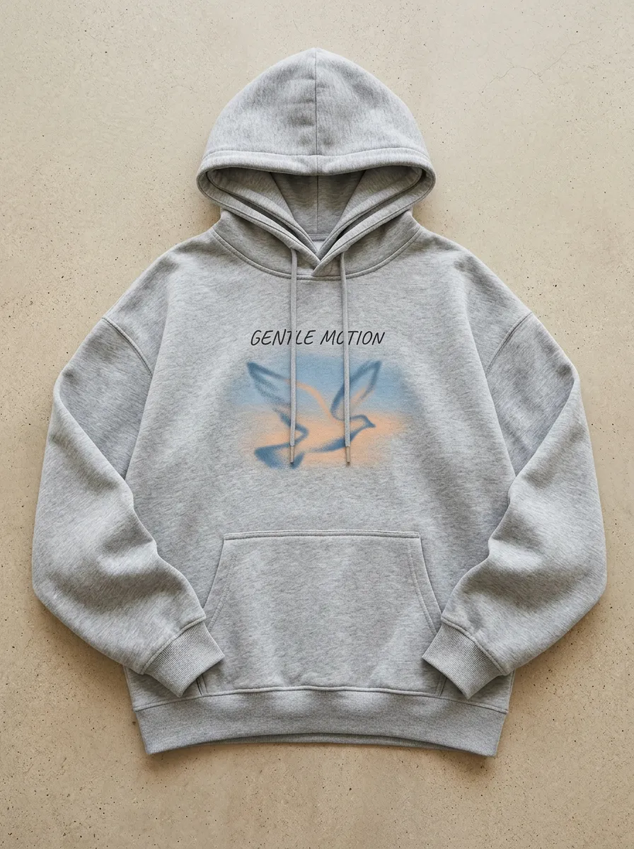 Gentle Motion Dove Airbrush Hoodie