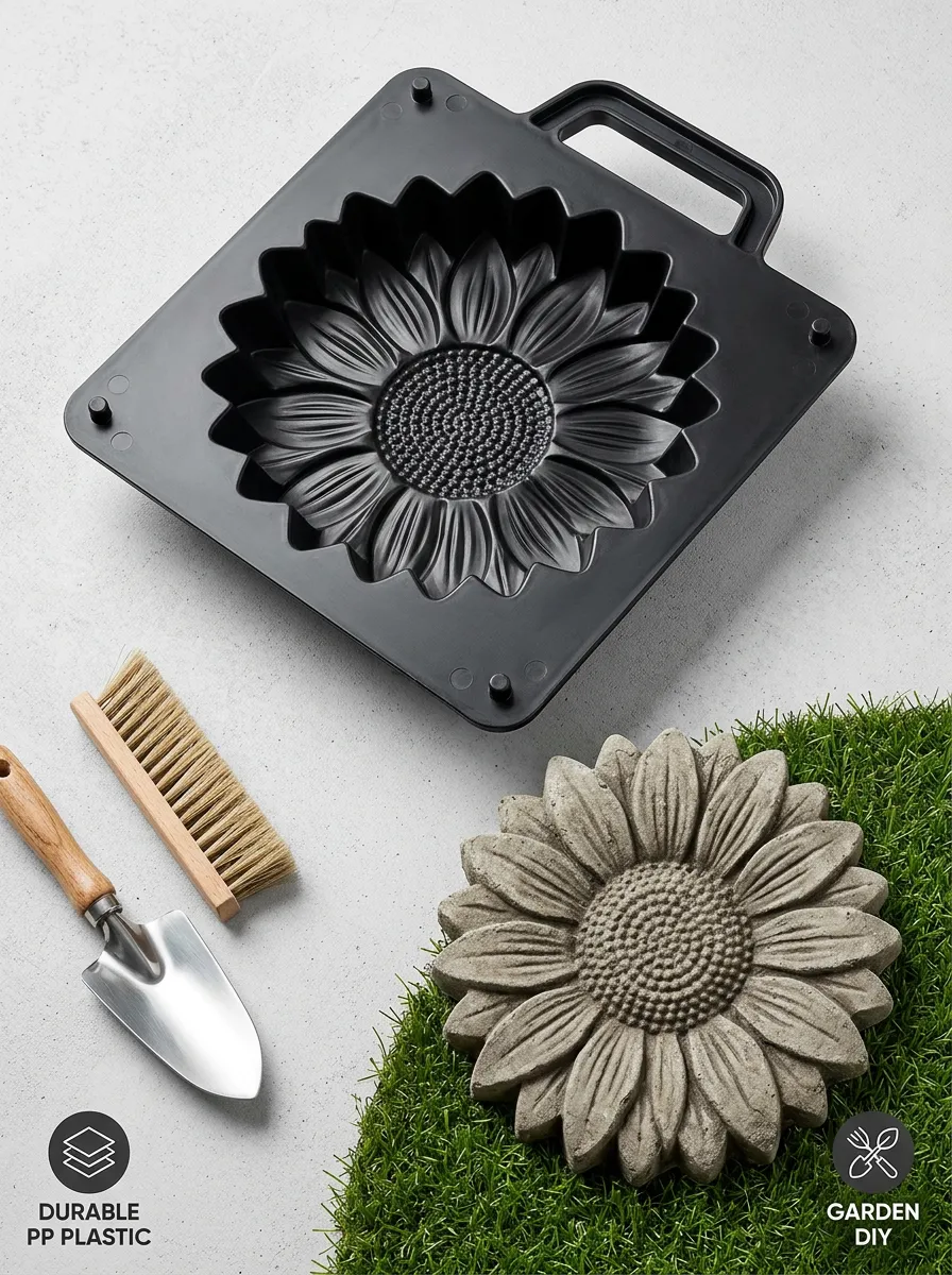 Landscape Craft Sunflower Concrete Stepping Stone Mold