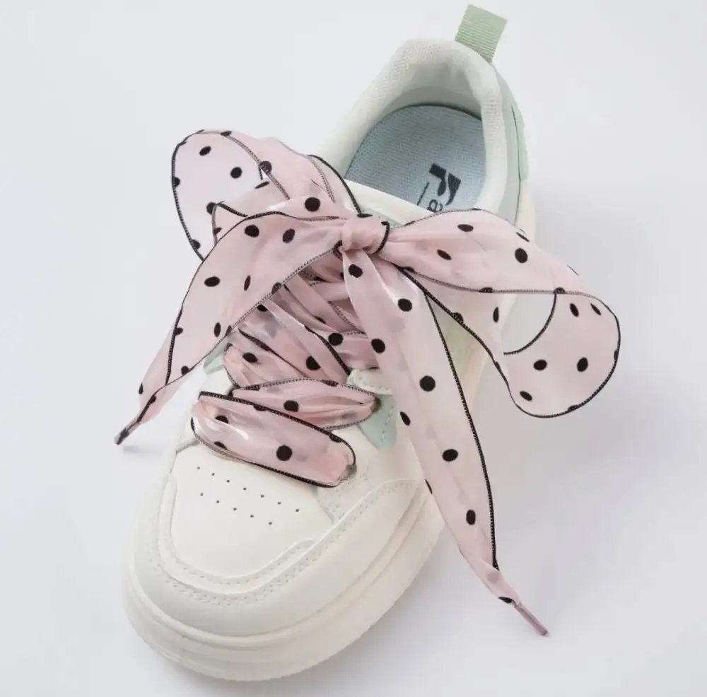 Sheer Chiffon Pattern Shoelaces
