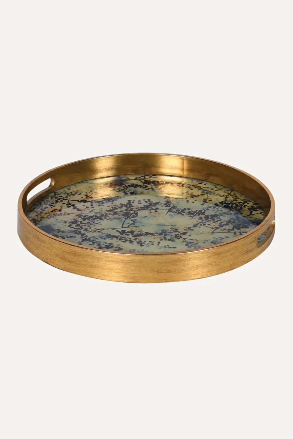 Vintage Blossom Round Tray