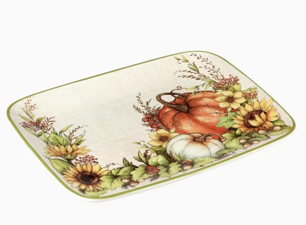 Floral Rectangular Pasta Rectangular Platter